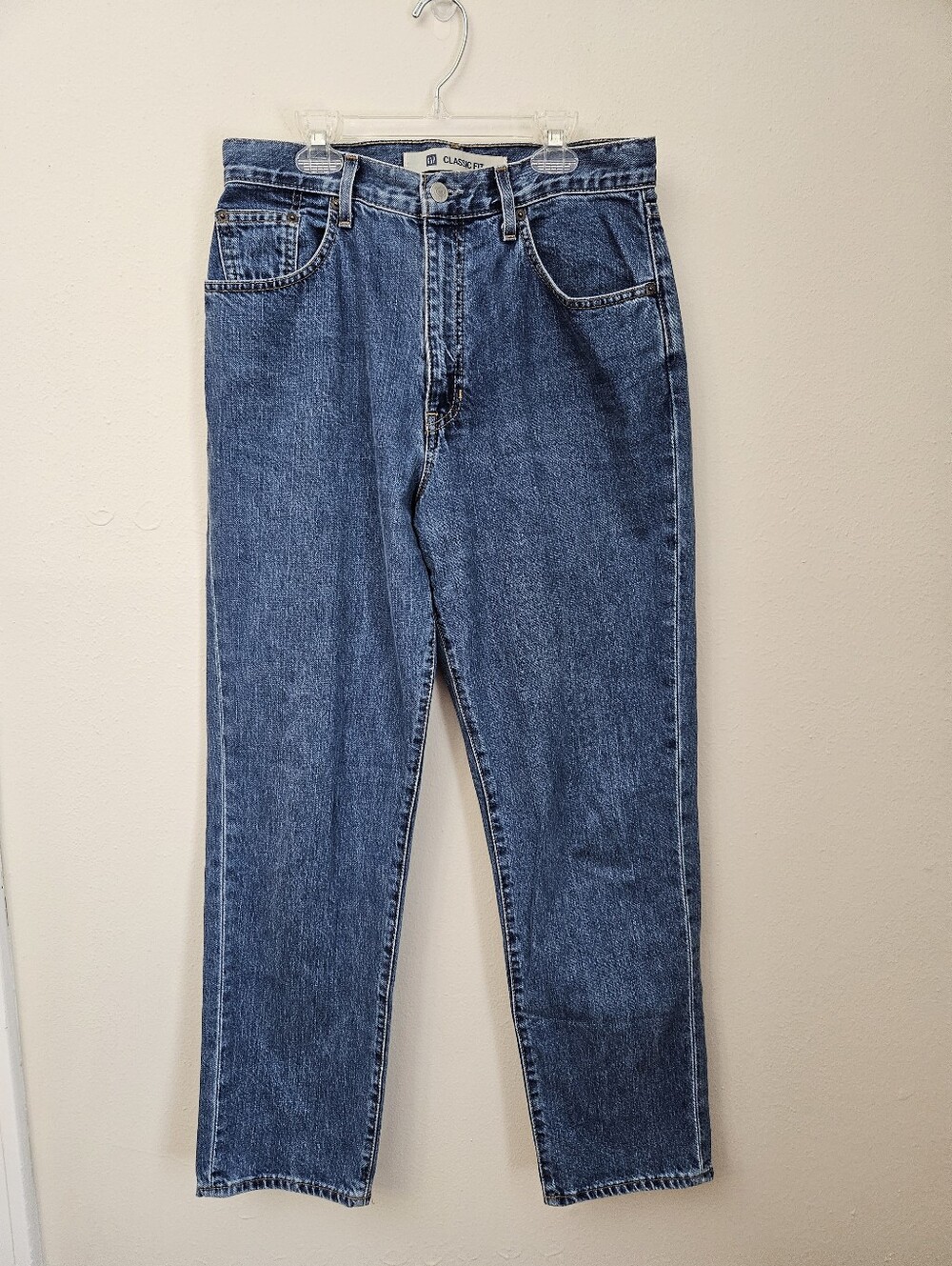 Vintage GAP Classic Fit Straight Leg Rigid Blue Jeans Size 12 Petite